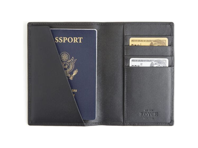 Royce RFID Passport Case and Luggage Tag Travel Gift Set