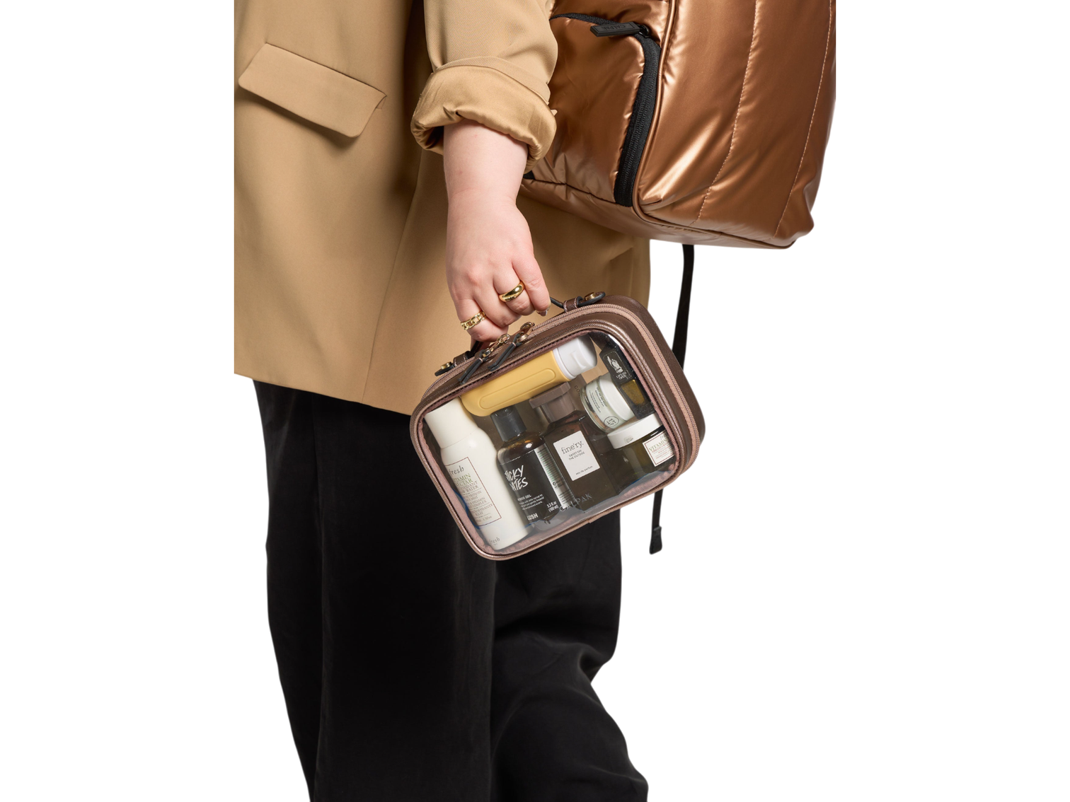 Calpak Small Clear Cosmetics Case