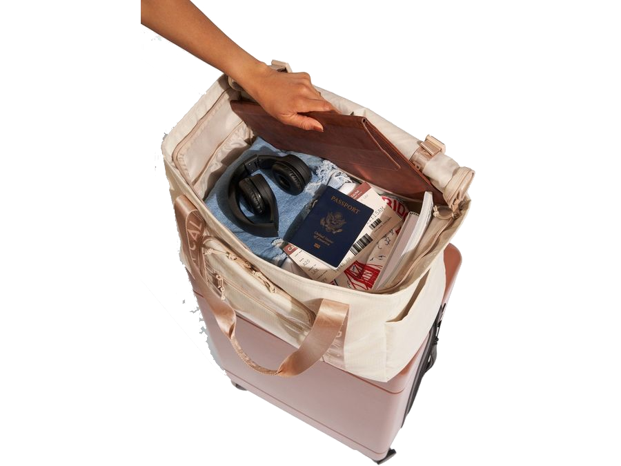 Calpak Terra 35L Water Resistant Zippered Tote Bag in Blossom