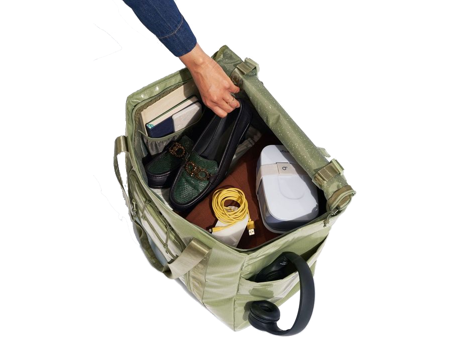 Calpak Terra 35L Water Resistant Zippered Tote Bag in Blossom