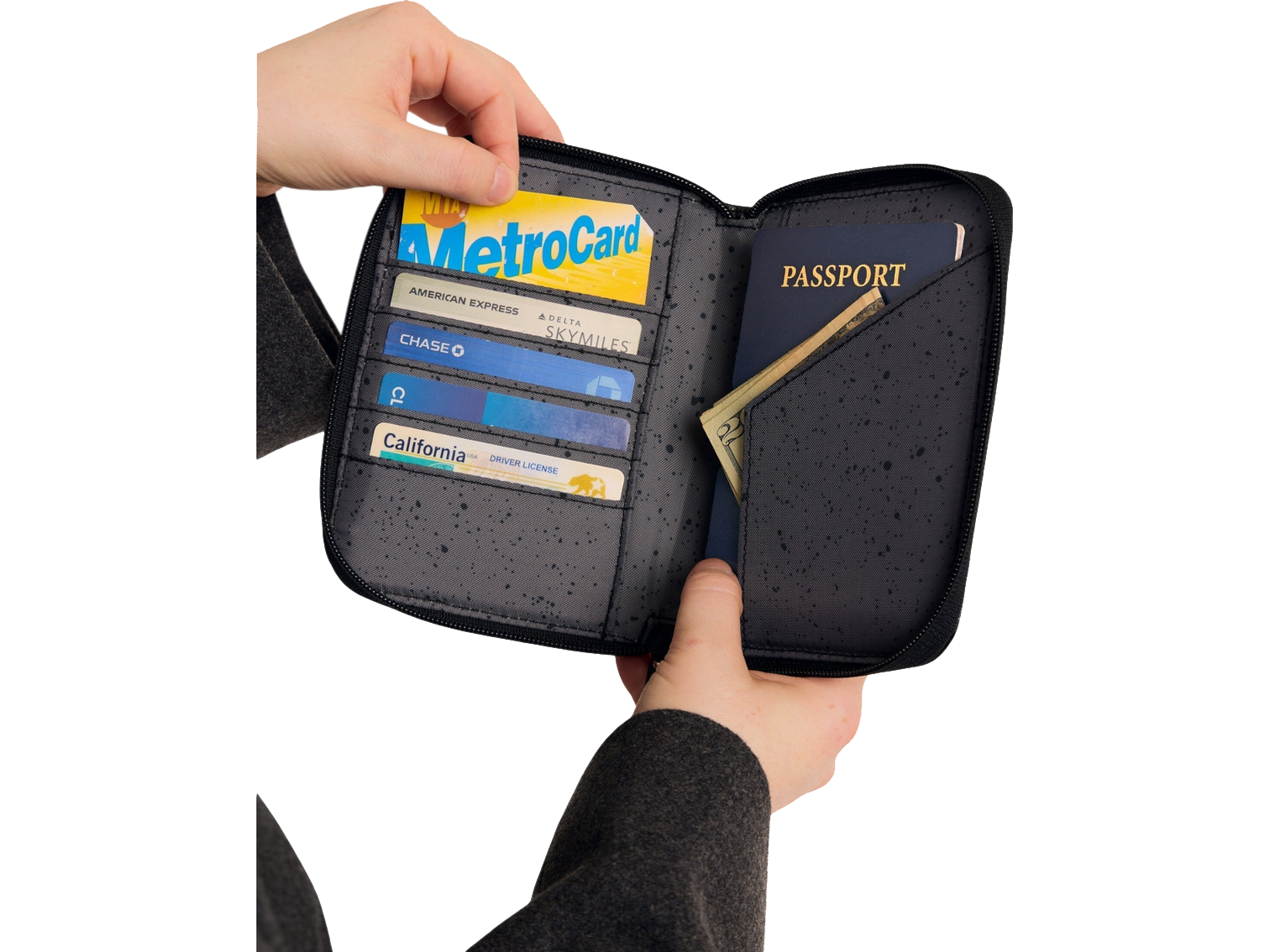 Terra Zippered Passport Wallet