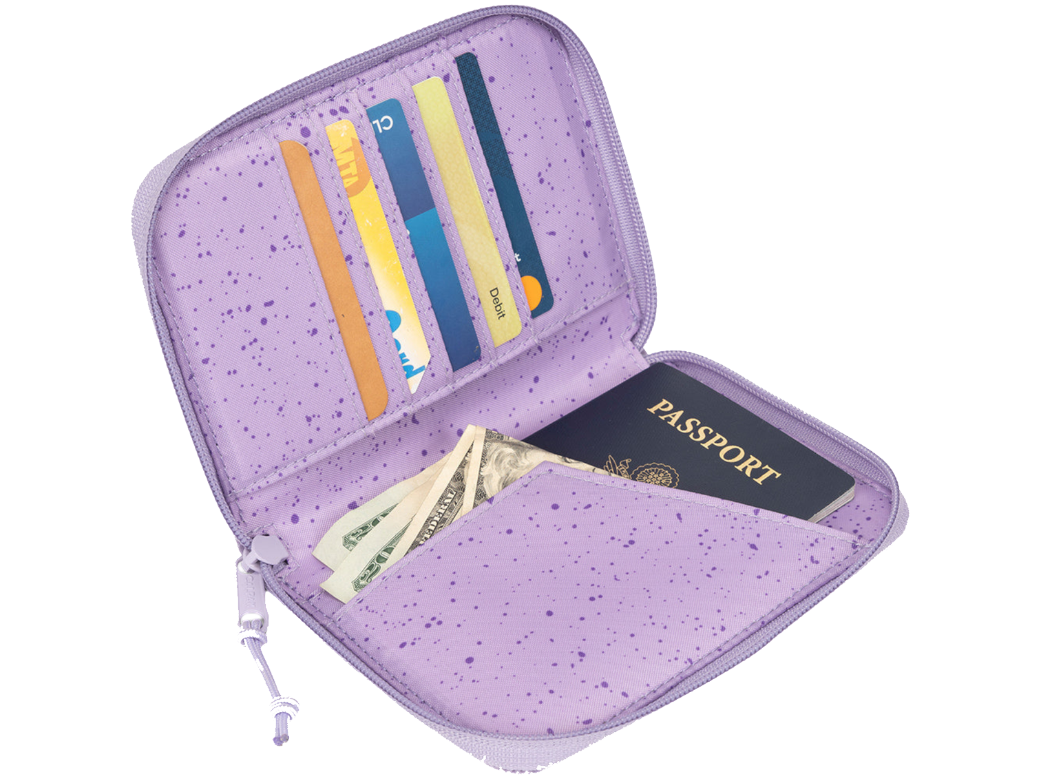 Terra Zippered Passport Wallet