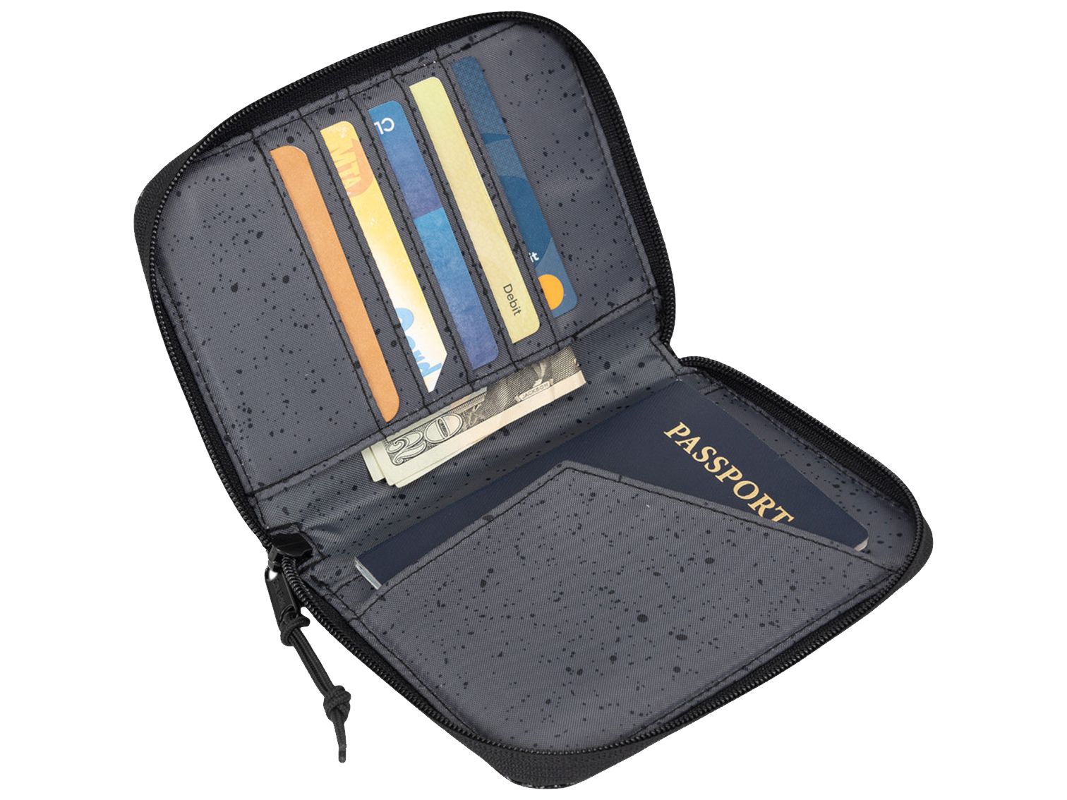 Terra Zippered Passport Wallet