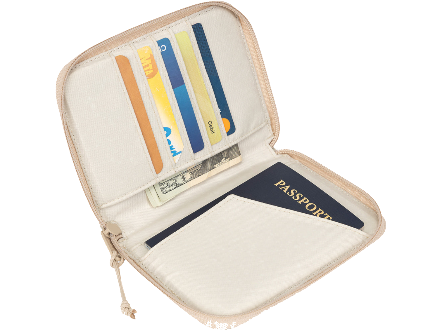 Terra Zippered Passport Wallet