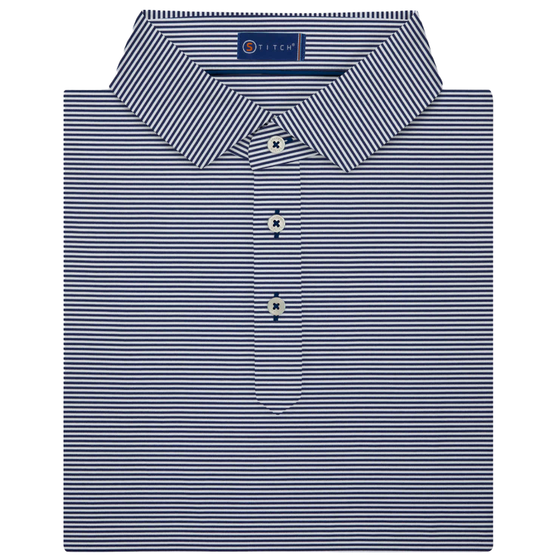 STITCH® Atlantic Stripe Polo Shirt - Men's