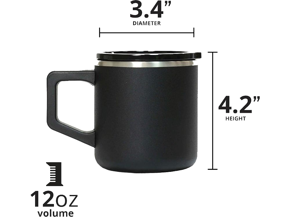 Elemental Summit 12oz Mug - Black