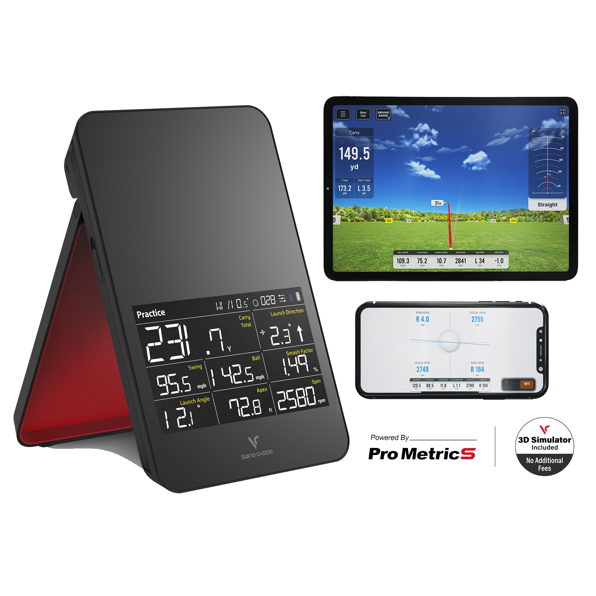 Voice Caddie Swing Caddie Simulator+ Launch Monitor