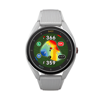 Voice Caddie T9 GPS Watch w\Green Undulation and Slope (Gray)