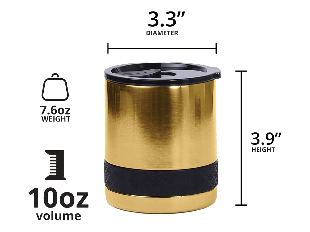 Elemental Recess 10oz Rocks Tumbler - Gold