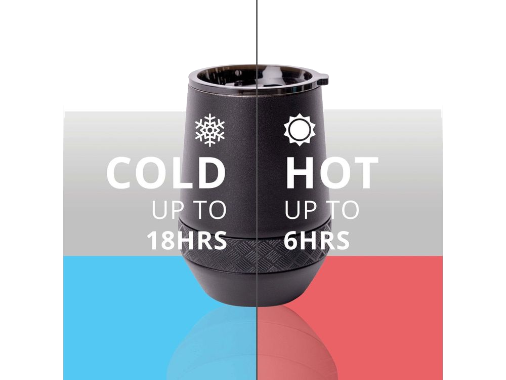 Elemental Recess 10oz Wine Tumbler - Matte Black