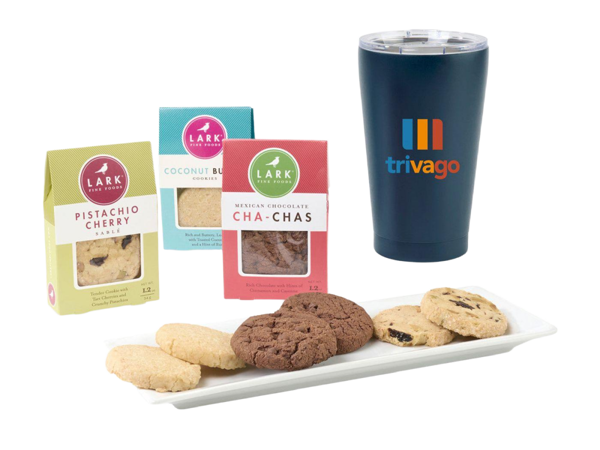 All Is Bright Lark Cookies & Tumbler Gift Box - Food Gift Sets - SwagWear