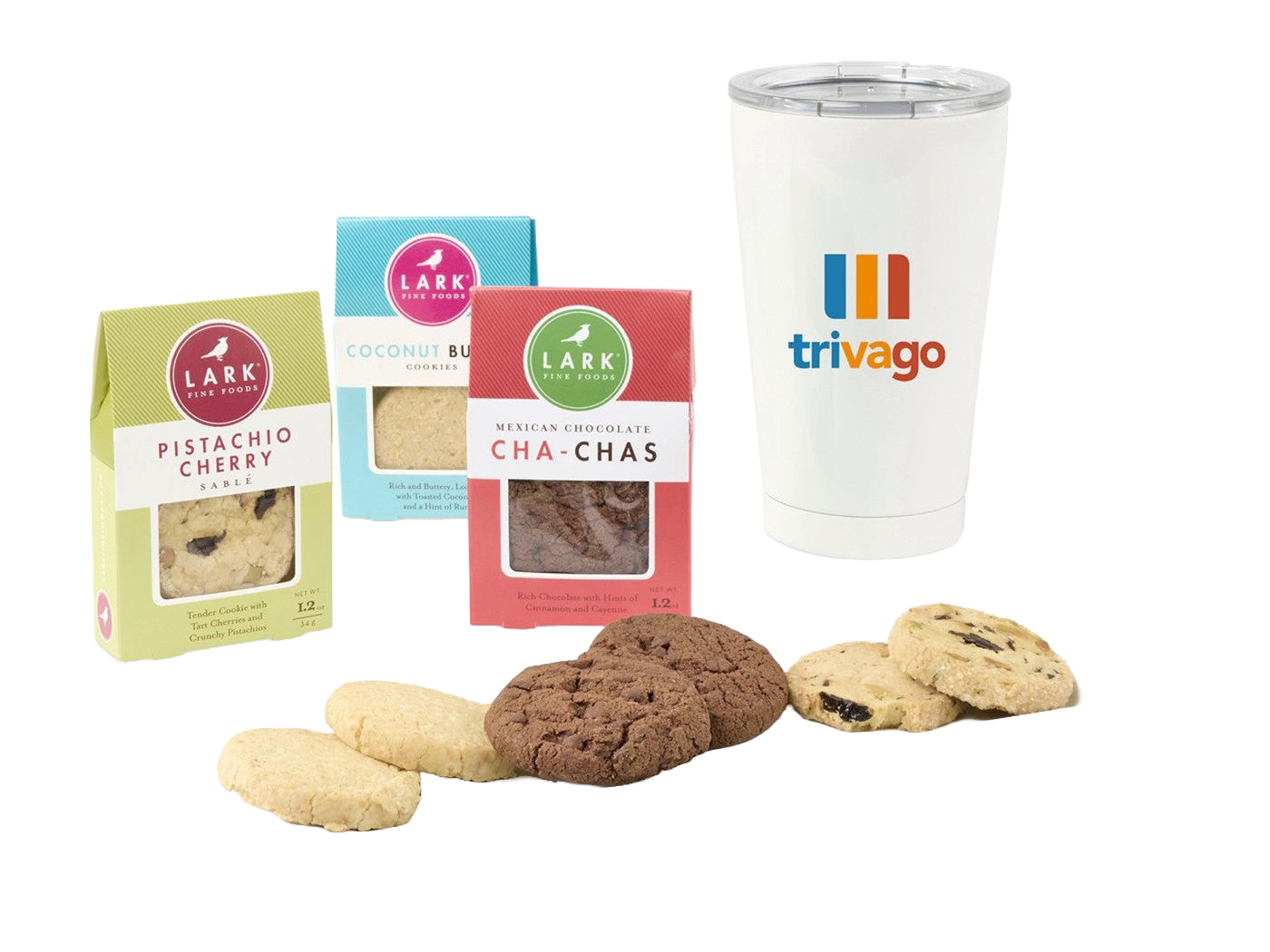 All Is Bright Lark Cookies & Tumbler Gift Box - Food Gift Sets