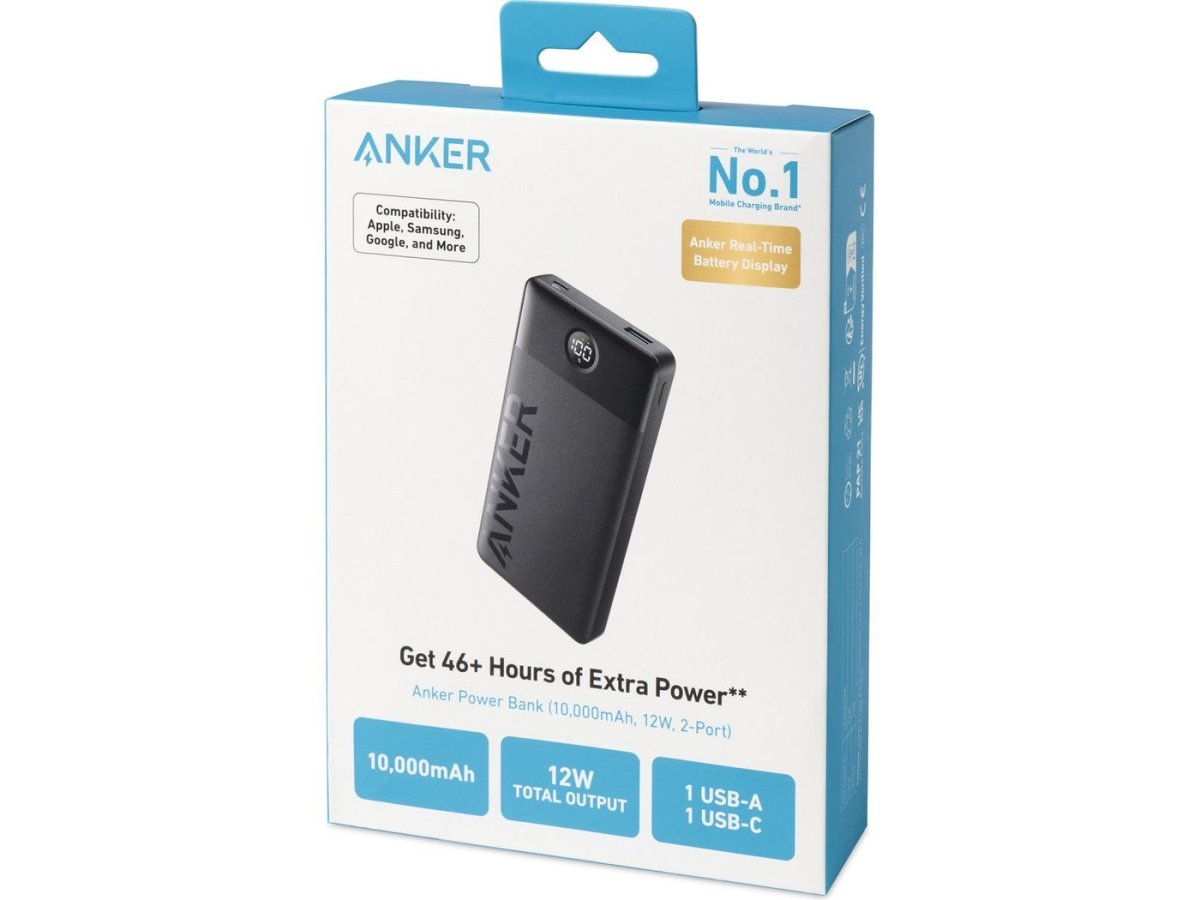 Anker® 324 Power Bank (10000mAh, 12W, 2-Port) - Wireless Power Banks - SwagWear