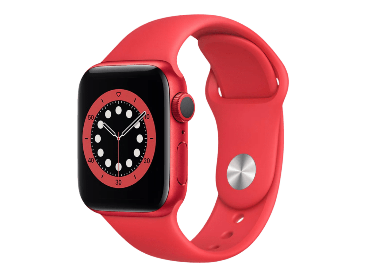 Apple S6 Watch 44mm Red Alum Case w/ Red Sport Band - Smart Watches - SwagWear