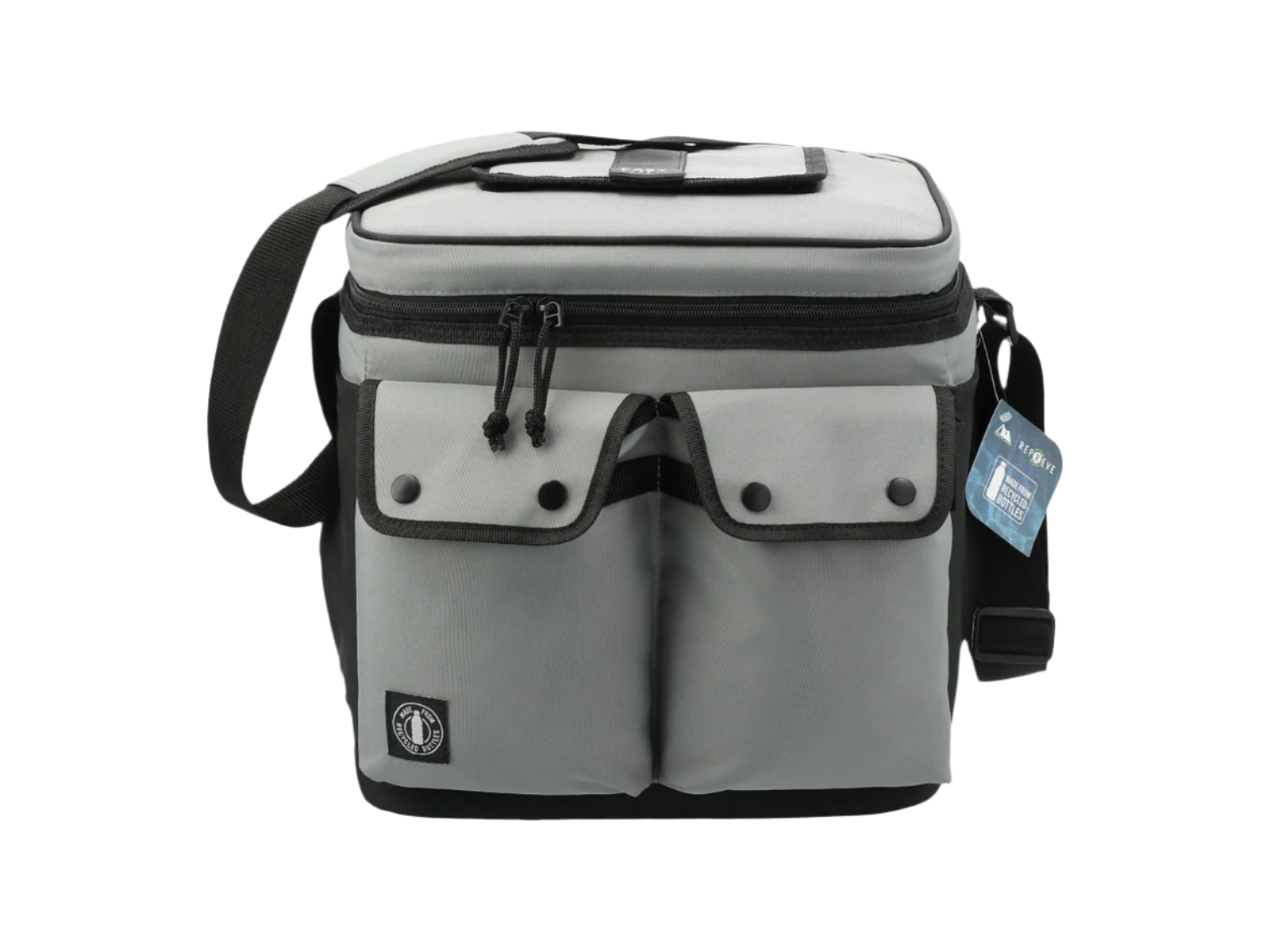 Arctic Zone® Repreve® 24 Can Double Pocket Cooler - Gray / 24 Cans - Coolers