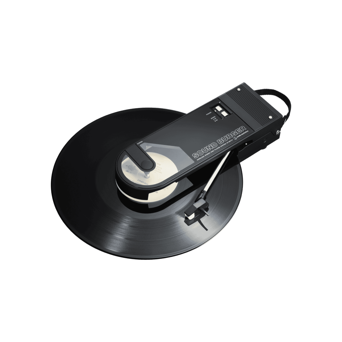 Audio-Technica Sound Burger Portable Bluetooth Turntable - Black - Speakers - SwagWear