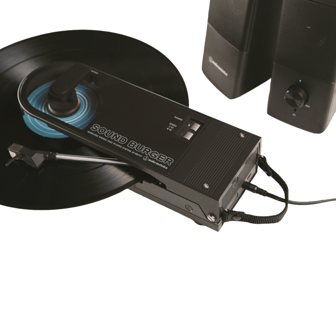 Audio-Technica Sound Burger Portable Bluetooth Turntable - Black - Speakers - SwagWear