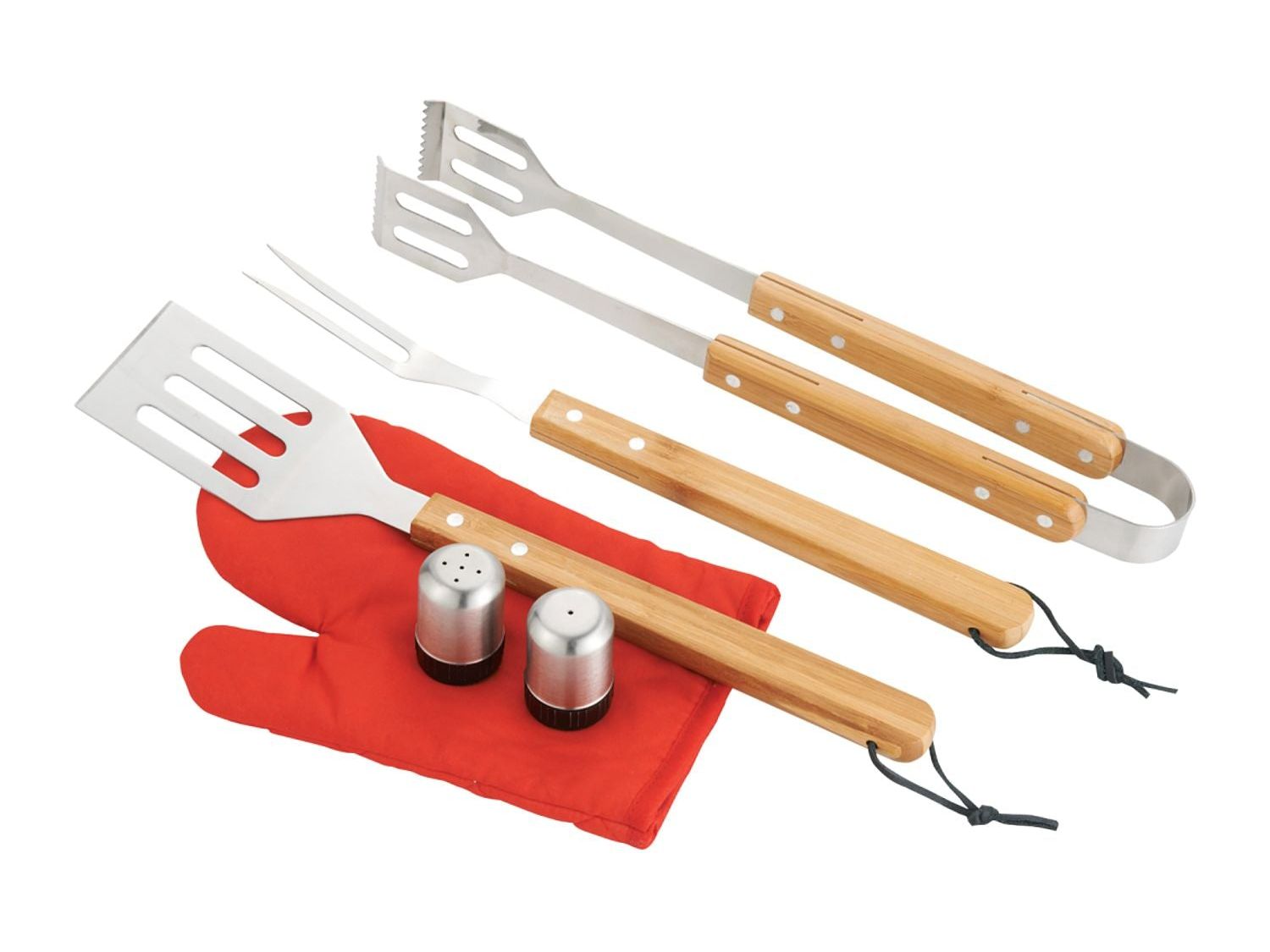 BBQ Now Apron and 7 piece BBQ Set - Black - Aprons