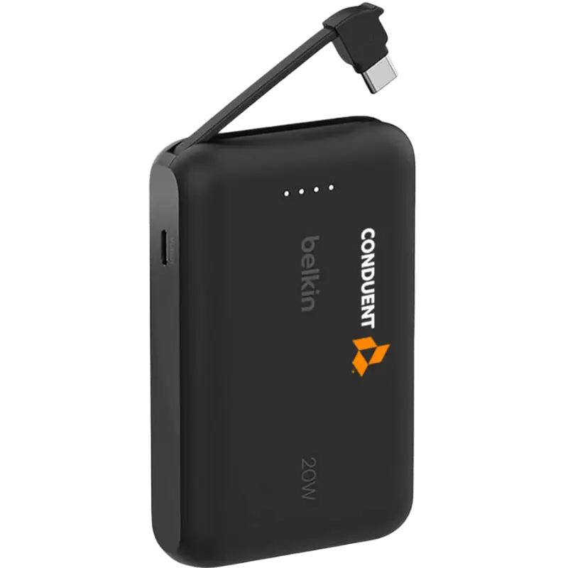 Belkin Power Bank 10K with Integrated Cable - Wireless Power Banks - SwagWear