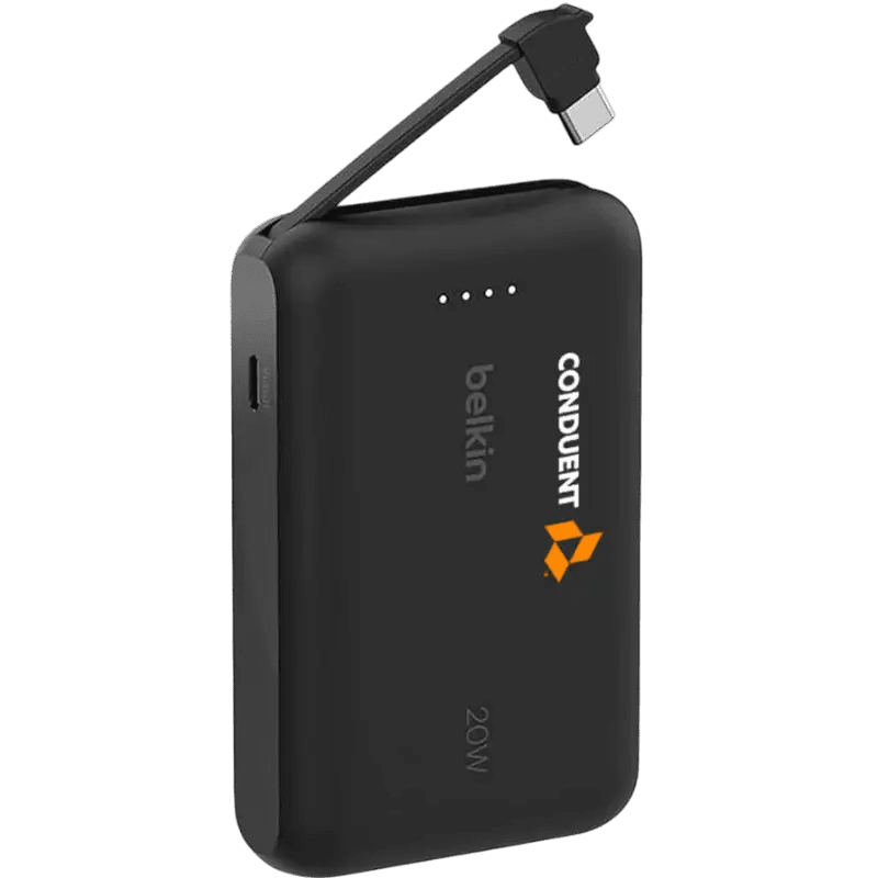 Belkin Power Bank 10K with Integrated Cable - Wireless Power Banks - SwagWear