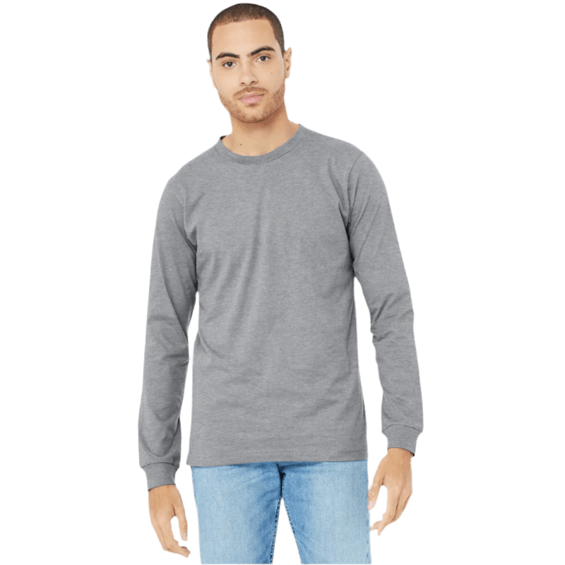 BELLA+CANVAS® Unisex Heather CVC Long Sleeve Tee - Long - Sleeved T-Shirts - SwagWear
