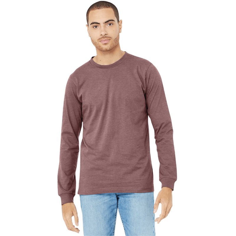 BELLA+CANVAS® Unisex Heather CVC Long Sleeve Tee - Long - Sleeved T-Shirts - SwagWear