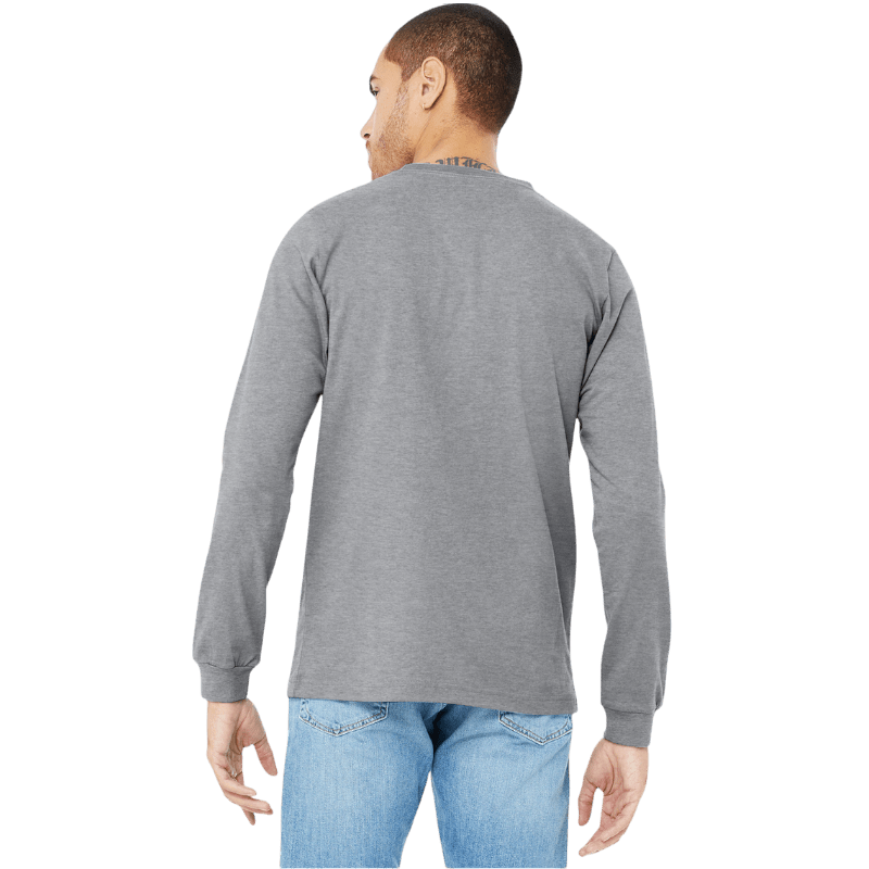 BELLA+CANVAS® Unisex Heather CVC Long Sleeve Tee - Long - Sleeved T-Shirts - SwagWear