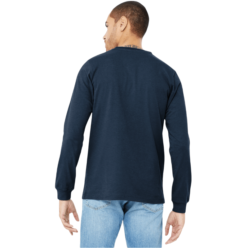 BELLA+CANVAS® Unisex Heather CVC Long Sleeve Tee - Long - Sleeved T-Shirts - SwagWear