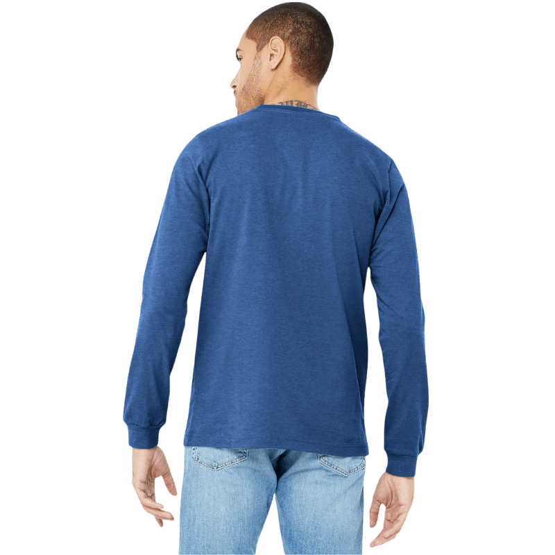 BELLA+CANVAS® Unisex Heather CVC Long Sleeve Tee - Long - Sleeved T-Shirts - SwagWear