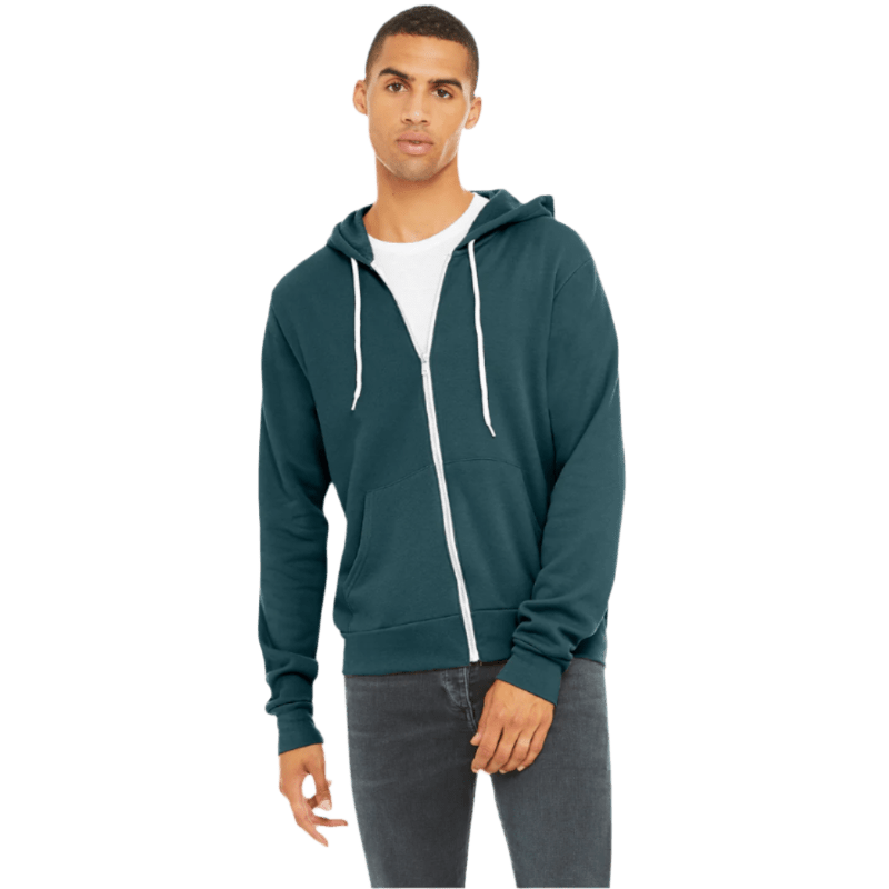 BELLA+CANVAS ® Unisex Sponge Fleece Full - Zip Hoodie - Full - Zip Hoodies - SwagWear