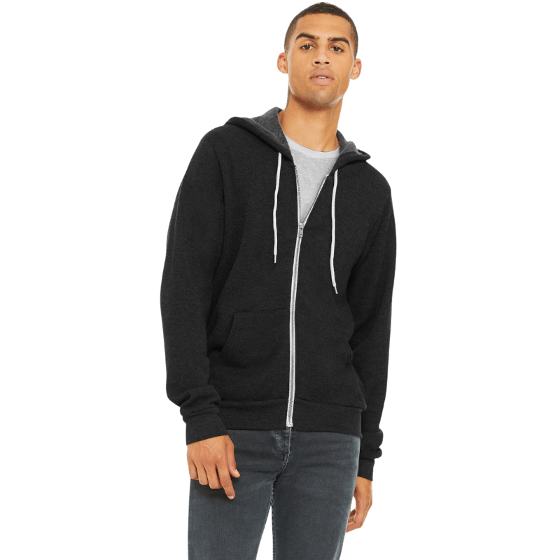 BELLA+CANVAS ® Unisex Sponge Fleece Full - Zip Hoodie - Full - Zip Hoodies - SwagWear