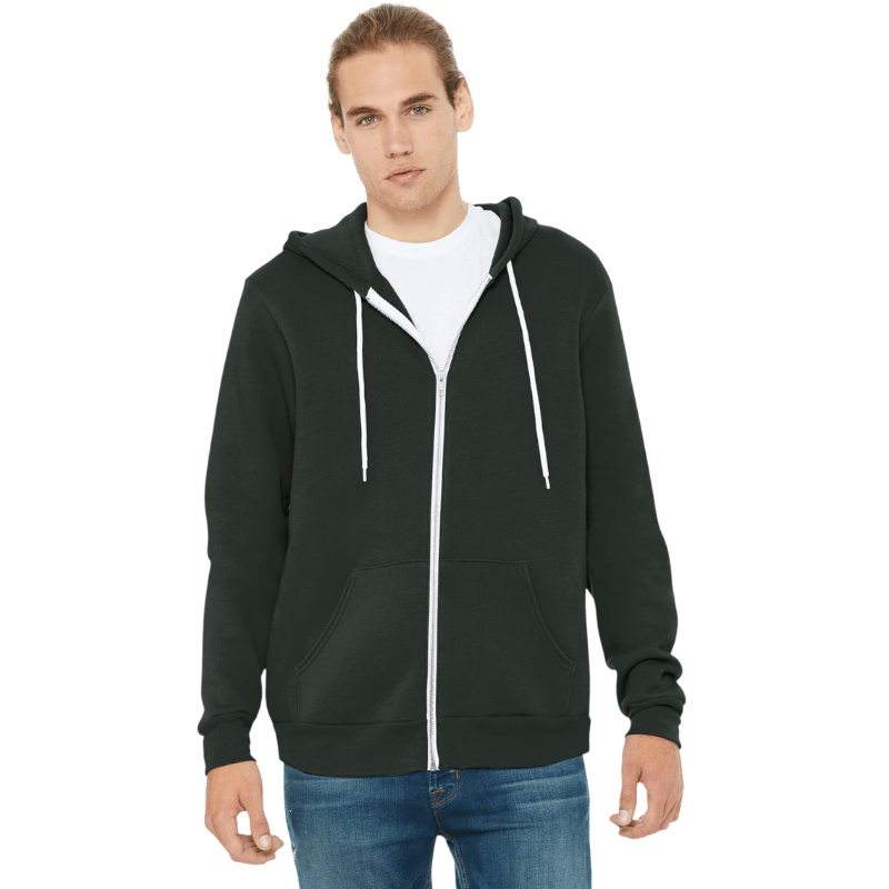 BELLA+CANVAS ® Unisex Sponge Fleece Full - Zip Hoodie - Full - Zip Hoodies - SwagWear