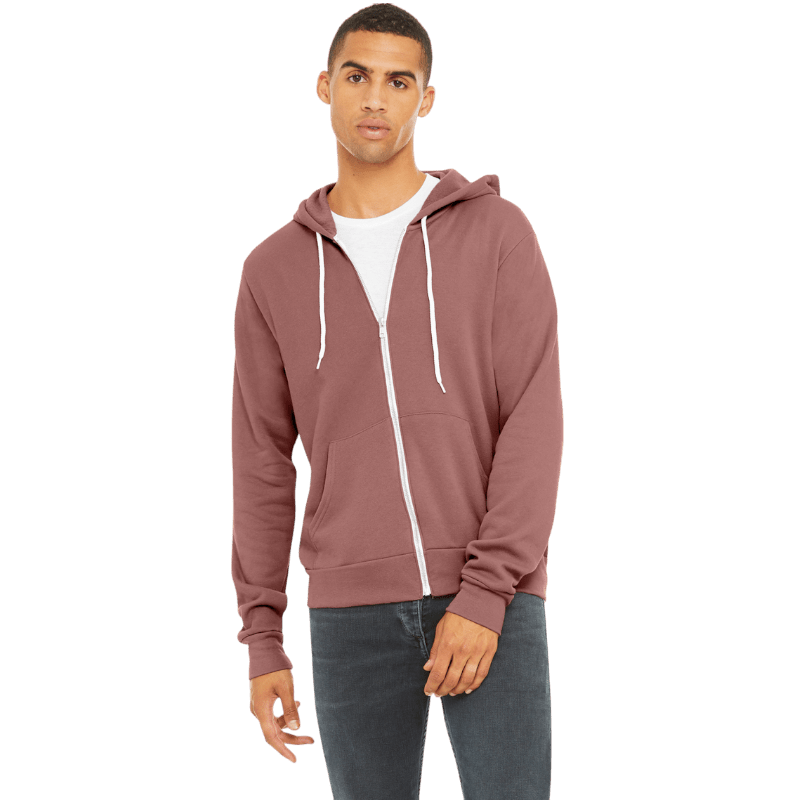 BELLA+CANVAS ® Unisex Sponge Fleece Full - Zip Hoodie - Full - Zip Hoodies - SwagWear