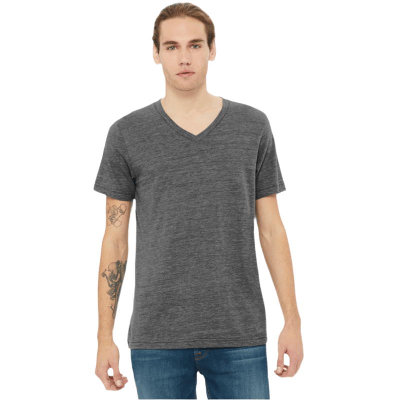 BELLA+CANVAS® Unisex Textured Jersey V - Neck Tee - T-Shirts - SwagWear