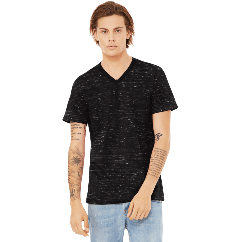 BELLA+CANVAS® Unisex Textured Jersey V - Neck Tee - T-Shirts - SwagWear