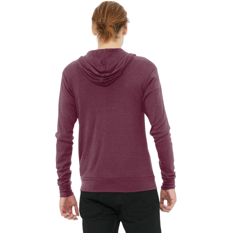 BELLA+CANVAS ® Unisex Triblend Full - Zip Lightweight Hoodie - Full - Zip Hoodies - SwagWear