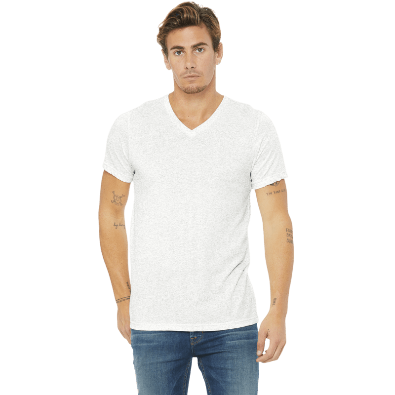 BELLA+CANVAS ® Unisex Triblend Short Sleeve V - Neck Tee - T-Shirts - SwagWear