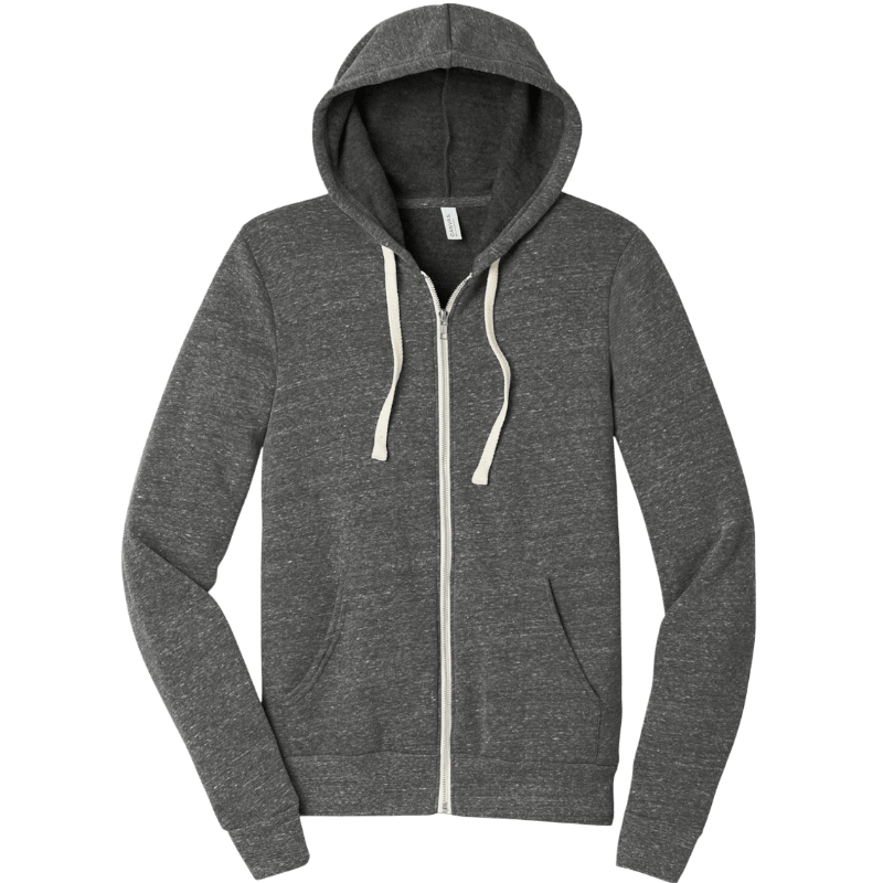 BELLA+CANVAS ® Unisex Triblend Sponge Fleece Full - Zip Hoodie - Full - Zip Hoodies - SwagWear