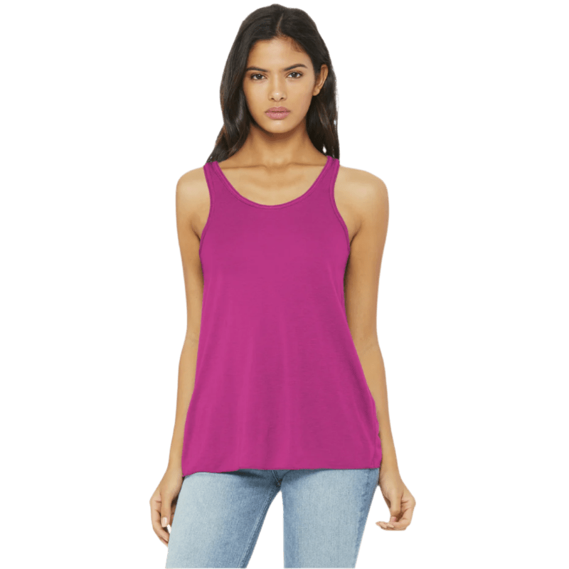 BELLA+CANVAS ® Women’s Flowy Racerback Tank - Tank Tops - SwagWear