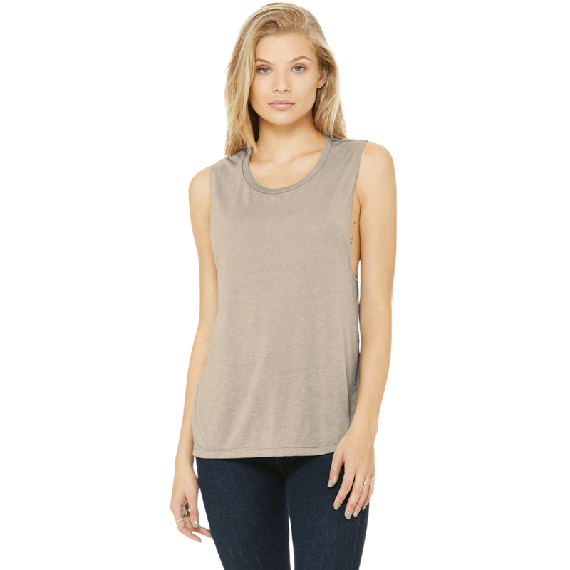 BELLA+CANVAS ® Women’s Flowy Scoop Muscle Tank - Tank Tops - SwagWear