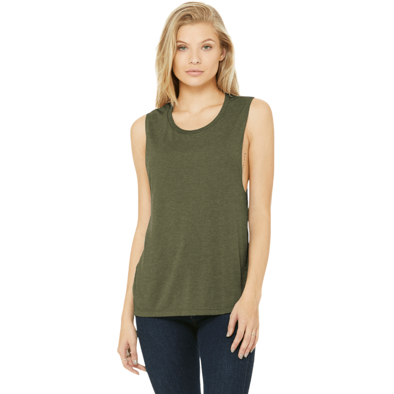 BELLA+CANVAS ® Women’s Flowy Scoop Muscle Tank - Tank Tops - SwagWear