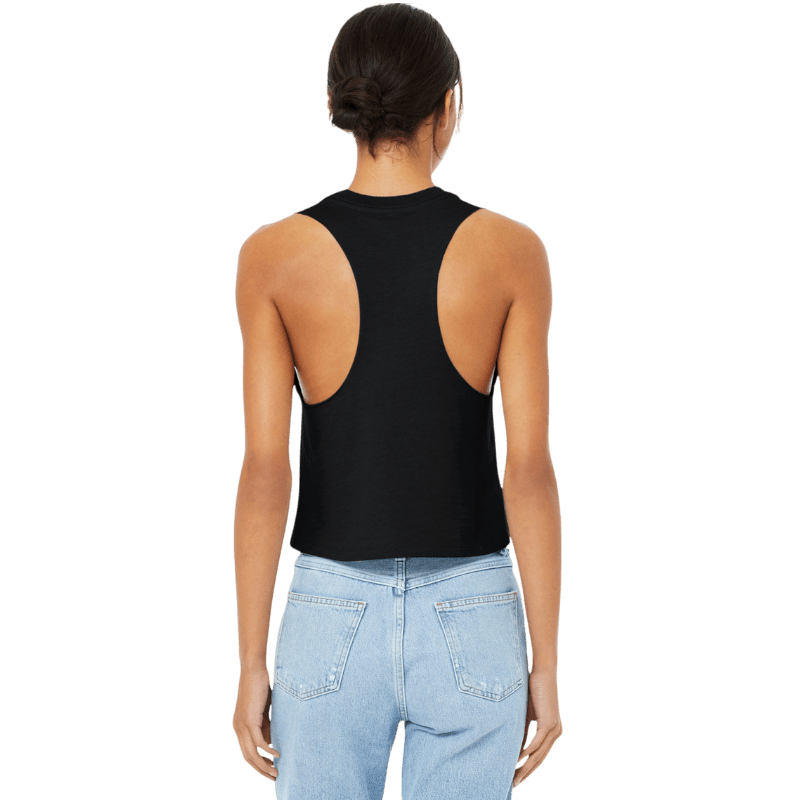 BELLA+CANVAS ® Women’s Racerback Cropped Tank - Tank Tops - SwagWear