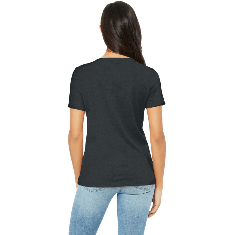 BELLA+CANVAS® Women’s Relaxed Heather CVC V - Neck Tee - T-Shirts - SwagWear