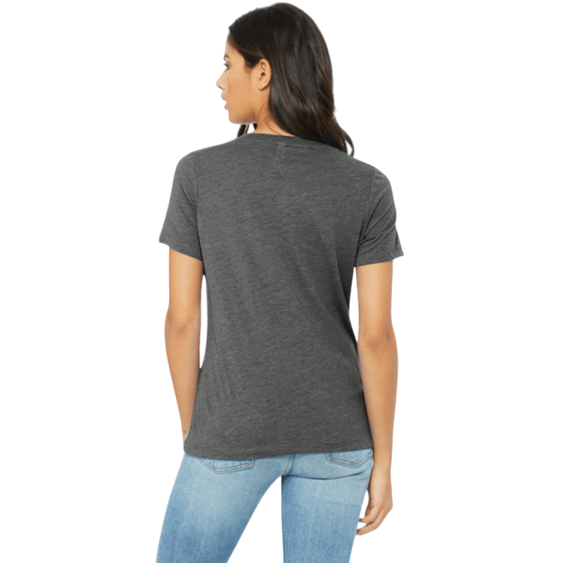 BELLA+CANVAS® Women’s Relaxed Triblend V - Neck Tee - T-Shirts - SwagWear