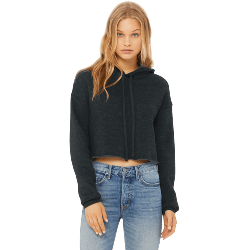 BELLA+CANVAS ® Women’s Sponge Fleece Cropped Fleece Hoodie - Sweatshirts - SwagWear