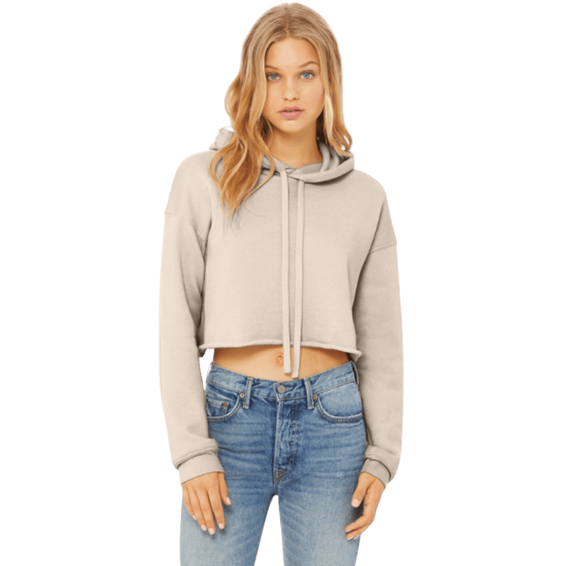 BELLA+CANVAS ® Women’s Sponge Fleece Cropped Fleece Hoodie - Sweatshirts - SwagWear
