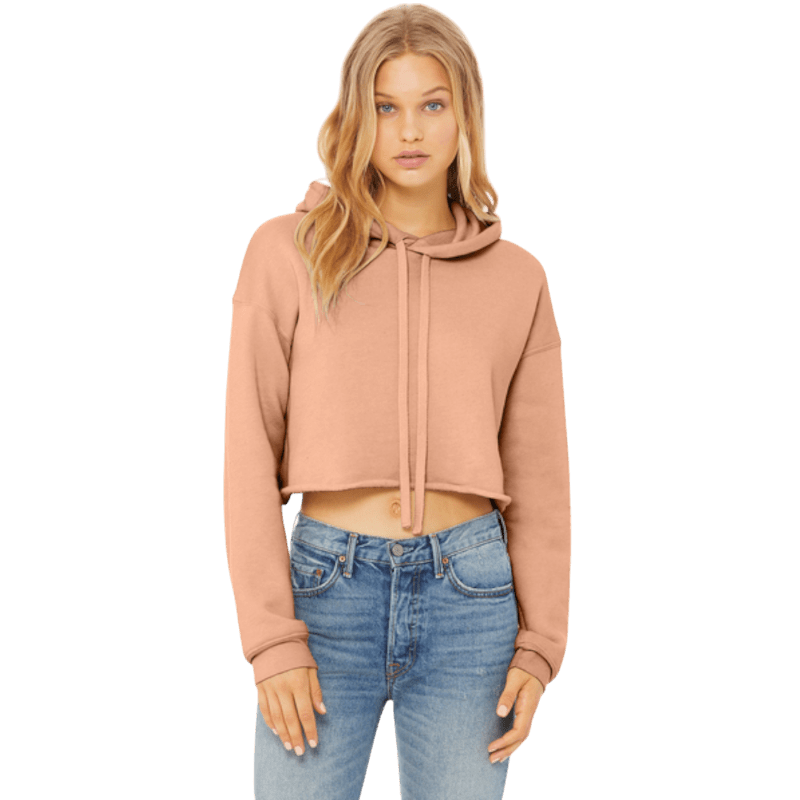 BELLA+CANVAS ® Women’s Sponge Fleece Cropped Fleece Hoodie - Sweatshirts - SwagWear