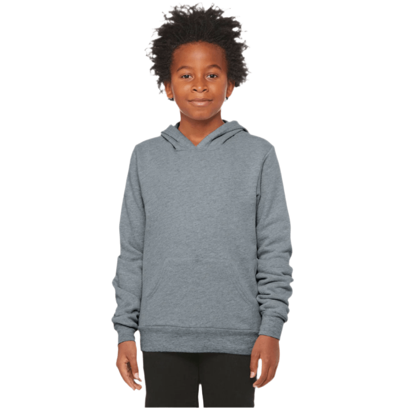 BELLA+CANVAS ® Youth Sponge Fleece Pullover Hoodie - Hoodies - SwagWear