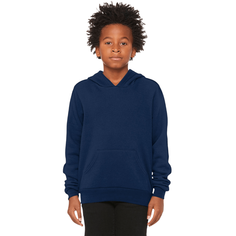 BELLA+CANVAS ® Youth Sponge Fleece Pullover Hoodie - Hoodies - SwagWear