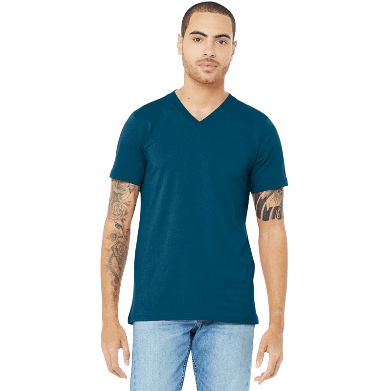 BELLA+CANVAS ® Unisex Jersey Short Sleeve V-Neck Tee - T-Shirts - SwagWear